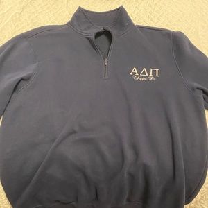 ADPi Quarter Zip Crest Sweatshirt